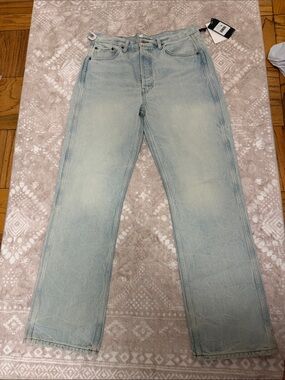 NWT RE/DONE Light Wash 90’s High Rise Loose Jeans